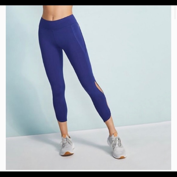 Free People Movement Blue Infinity Ankle Cutout Leggings - Picture 3 of 4